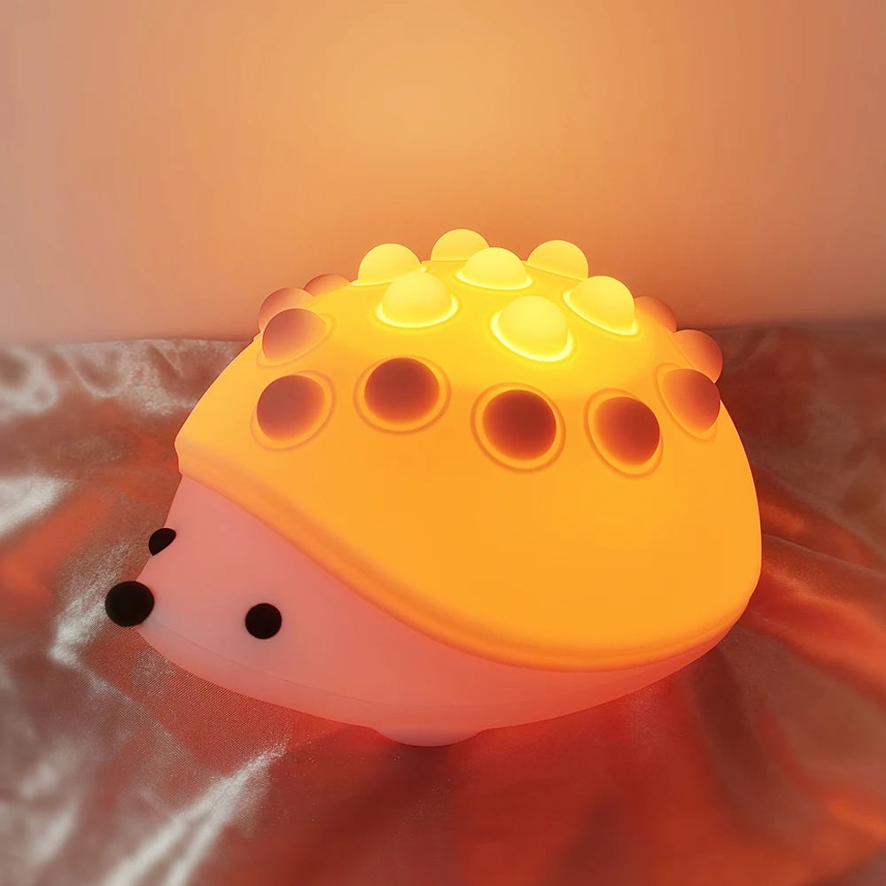 SnuggleBright Buddy: Rechargeable Touch Night Light for Cozy Kids' Rooms