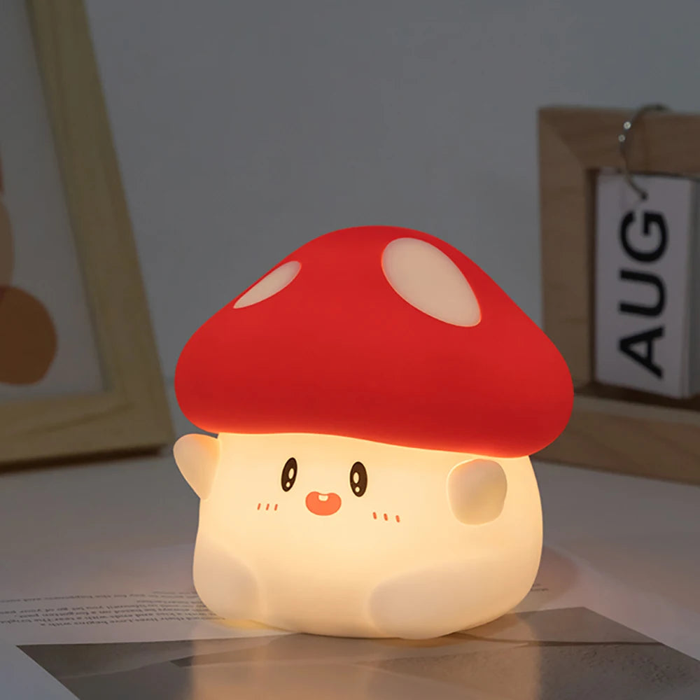 FruitGlow Buddy: Rechargeable Night Light with Dimmable LED for Cozy Baby Rooms