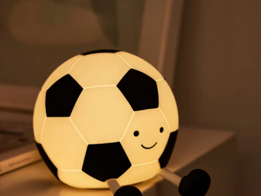 GoalGlow Buddy: Dimmable Football Night Light for Cozy Kids' Rooms